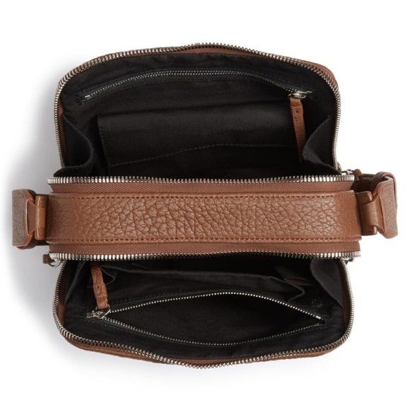 NWT ALL SAINTS Leather Grain Vincent Crossbody Bag - Picture 4 of 6